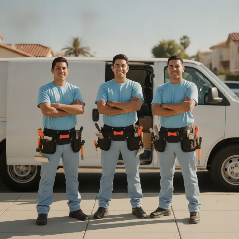 Ladrilhador equipe em Indaial